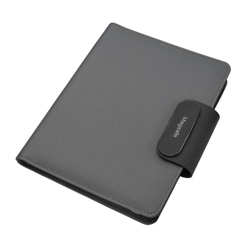 Bolsillo organizador R-PET A5 con bloqueo y cierre magnético que se ilumina