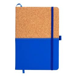 Cuaderno en corcho y PU, hojas rayadas 80 páginas. desde 70gr. en color marfil