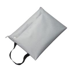 Porta documentos de poliéster con bolsillo frontal