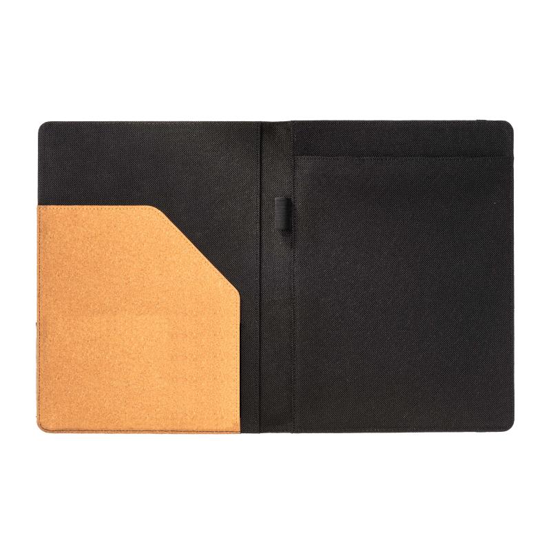 Carpeta y organizador de conferencias de corcho A4 con elástico