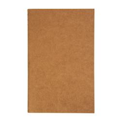 Cuaderno con tapa en papel reciclado, hojas rayadas marfil, 50 páginas, 9X14 cm