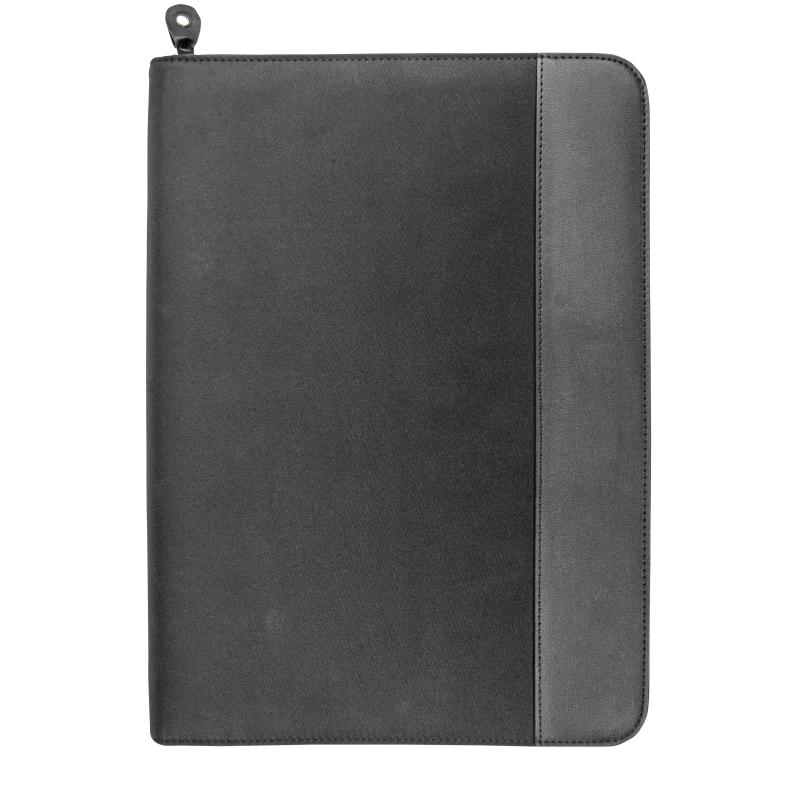 Portadocumentos de microfibra y polipiel. Carpeta de anillas