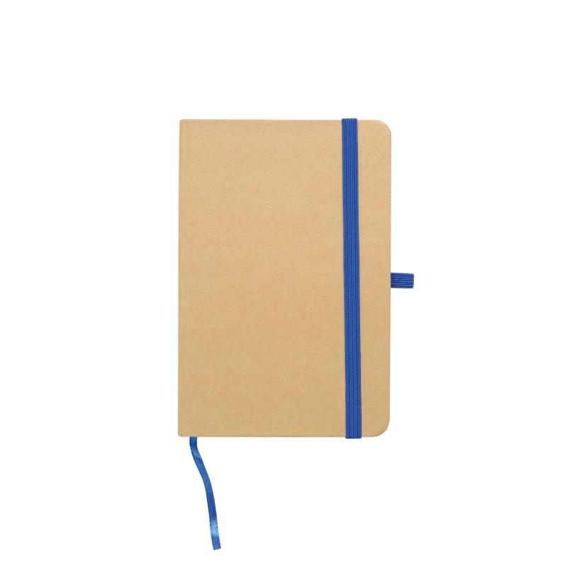 Cuaderno de papel reciclado con elástico de colores