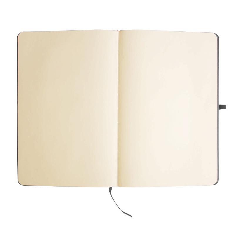 Cuaderno de papel reciclado con elástico de colores