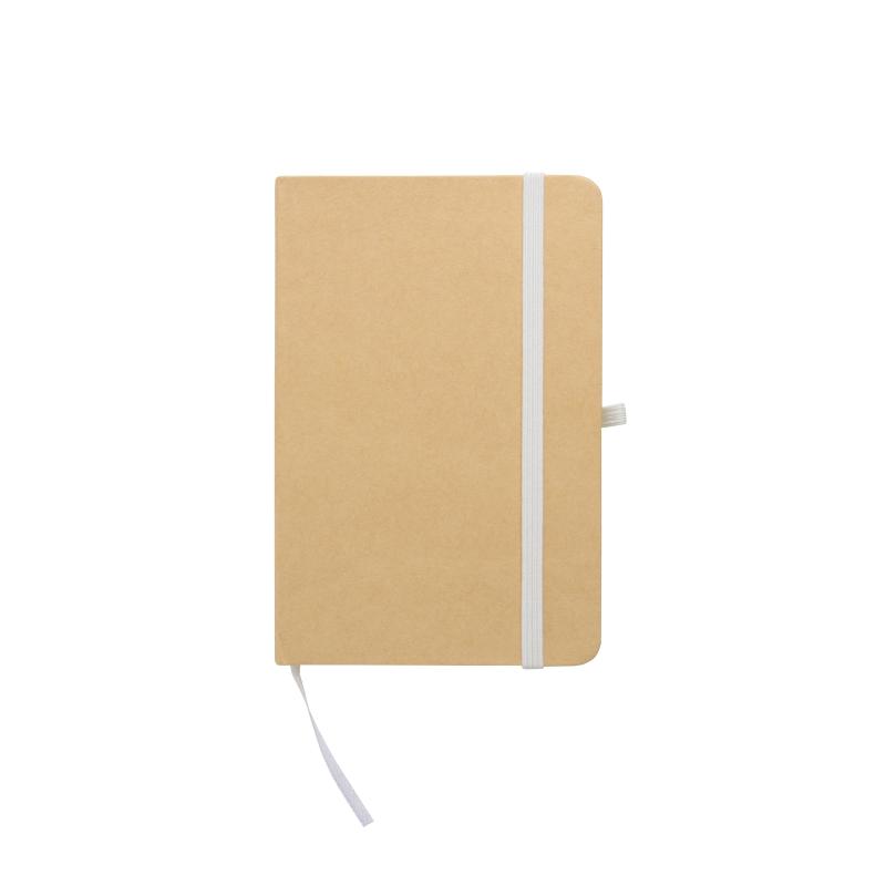 Cuaderno de papel reciclado con elástico de colores