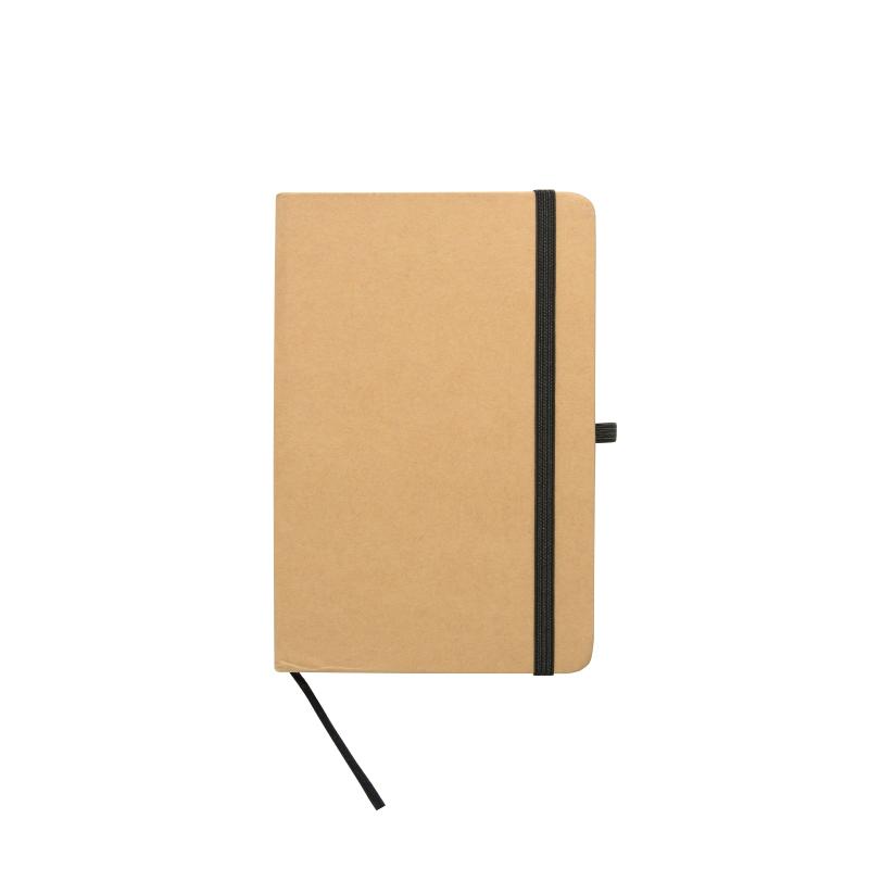 Cuaderno de papel reciclado con elástico de colores