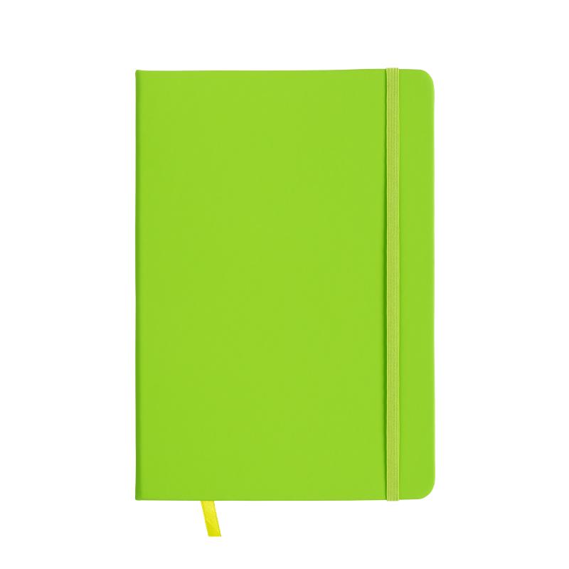 Cuaderno con elàstico y hojas de papel rayado