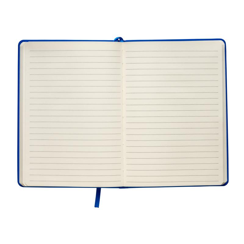 Cuaderno con elàstico y hojas de papel rayado