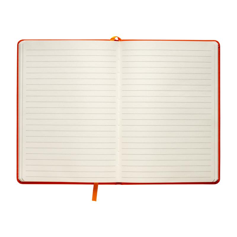 Cuaderno con elàstico y hojas de papel rayado