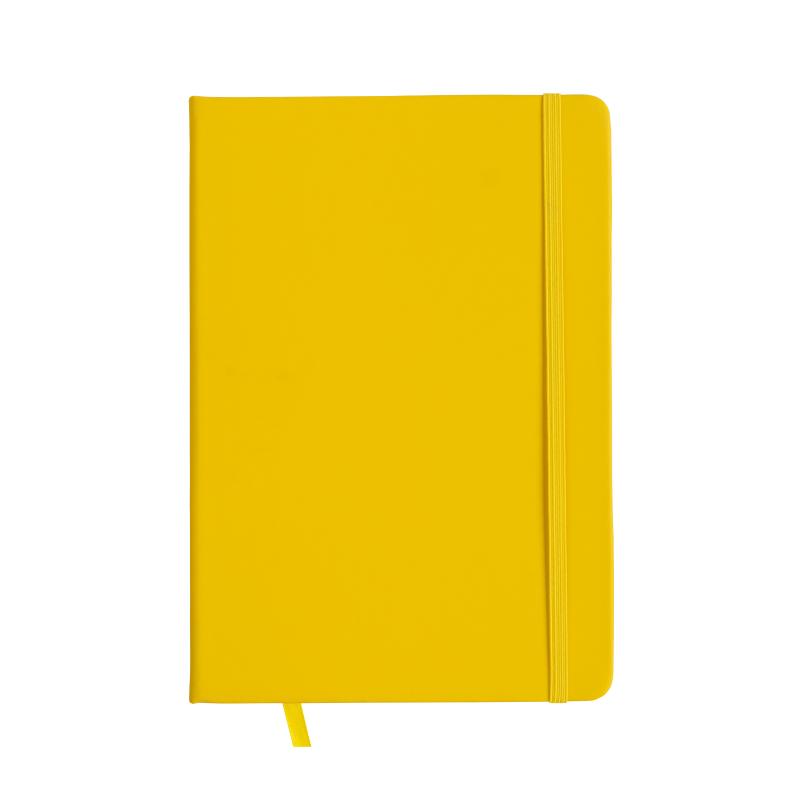 Cuaderno con elàstico y hojas de papel rayado