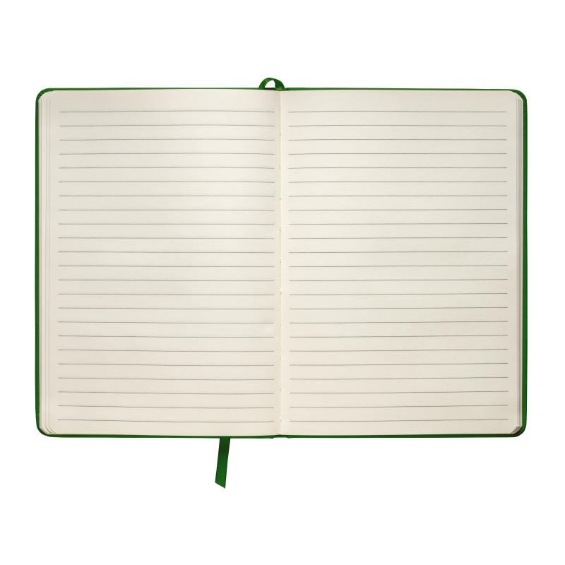 Cuaderno con elàstico y hojas de papel rayado