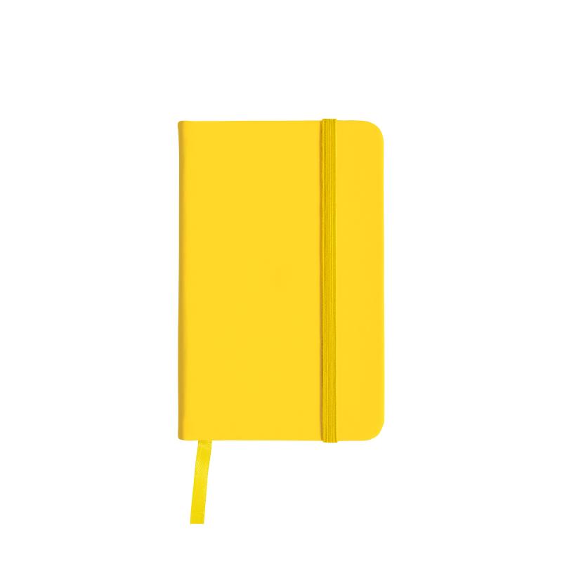 Libreta con tapas de polipiel y cierre goma.