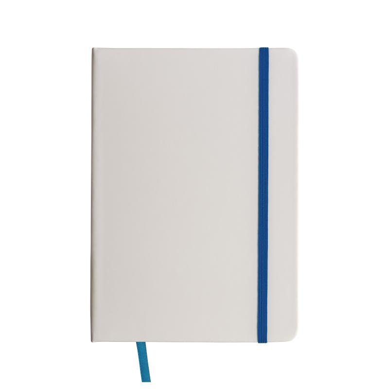 Cuaderno con elàstico y hojas de papel rayado