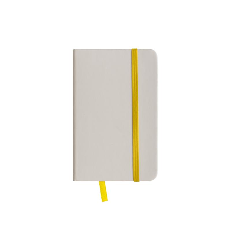 Cuaderno con elàstico y hojas de papel rayado