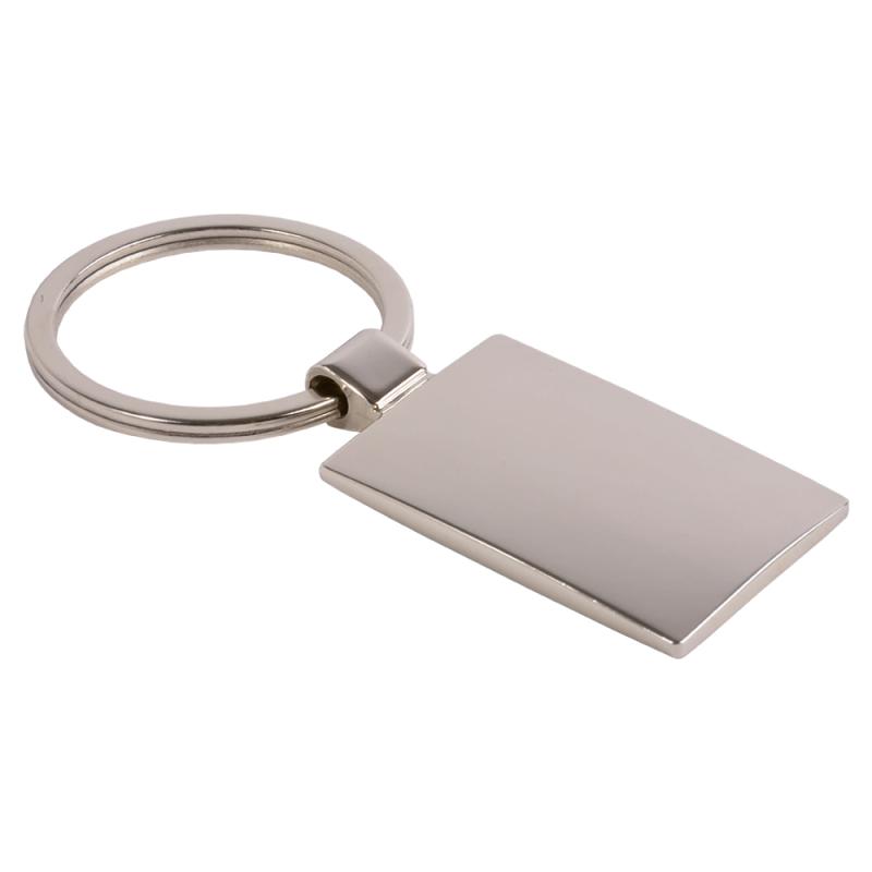 Llavero de metal, rectangular