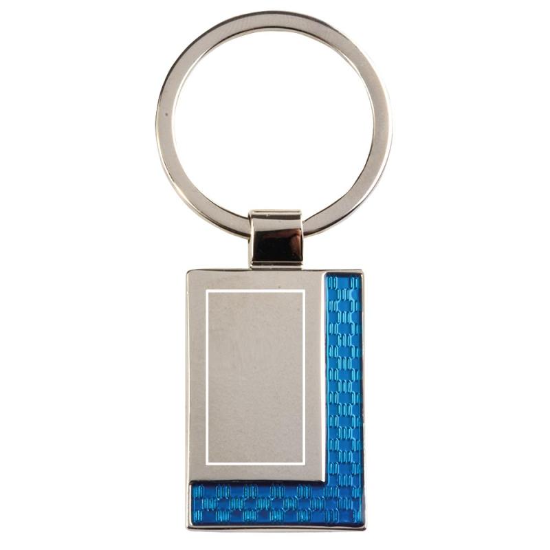 Llavero de metal, rectangular