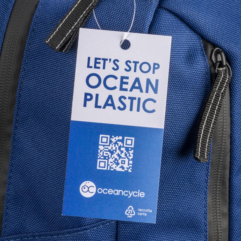 Mochila para portátil (15) fabricada en PET reciclado certificado por OceanCycle (R-PET)