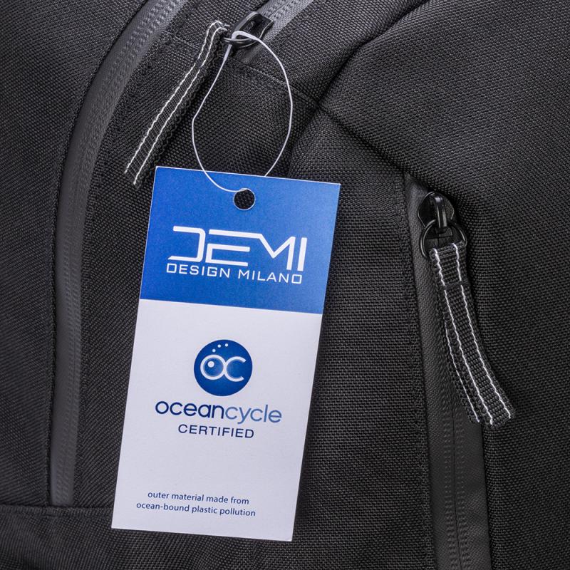 Mochila para portátil (15) fabricada en PET reciclado certificado por OceanCycle (R-PET)