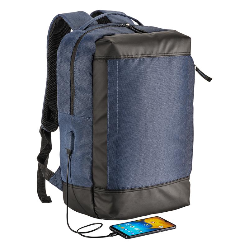 Mochila para portátil de poliéster reciclado con tinte ecológico