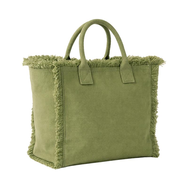 Bolsa de algodón de 450 g/m2. Equipada con cierre de cremallera y bolsillo interior