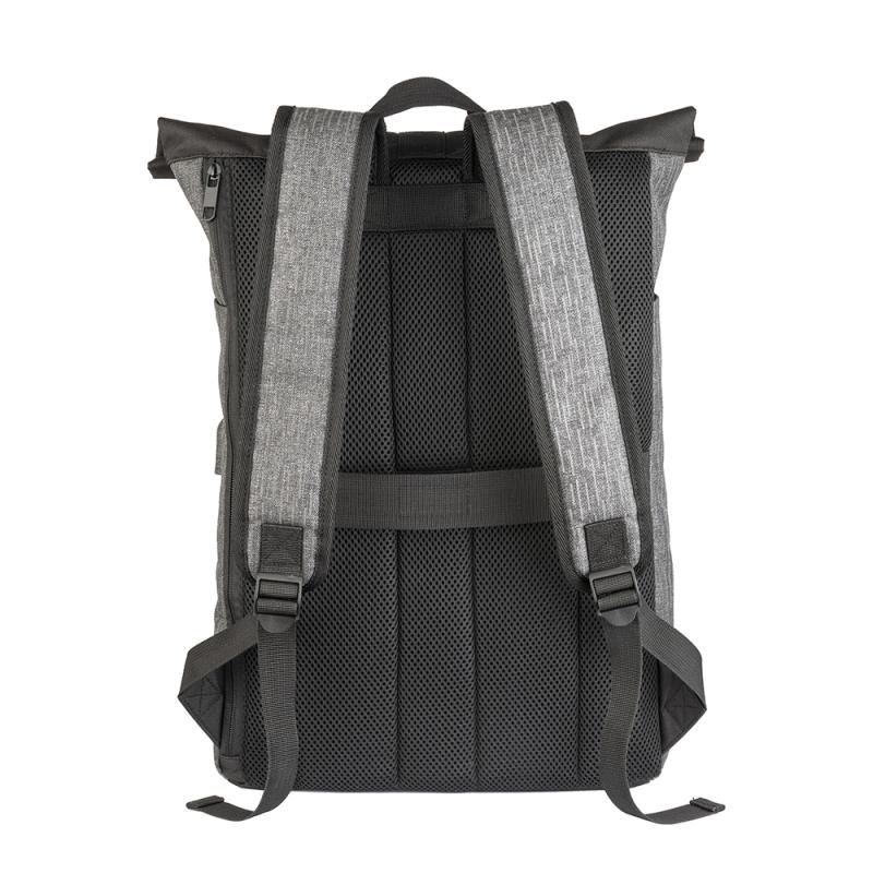 Mochila para portátil en poliéster reflectante
