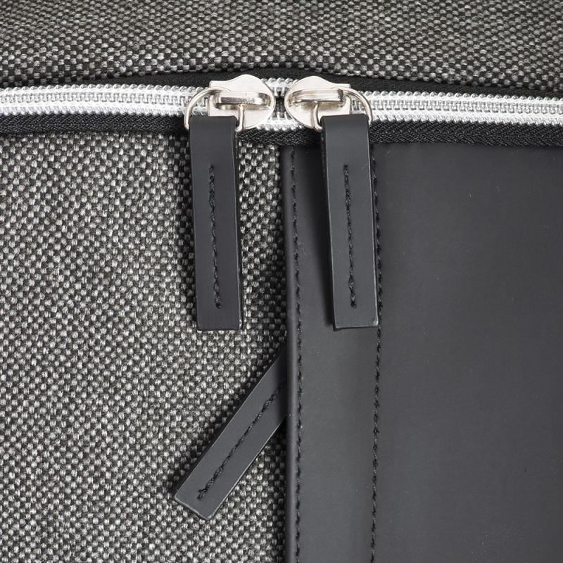 Mochila para Portatil en piel ecologicay algodon