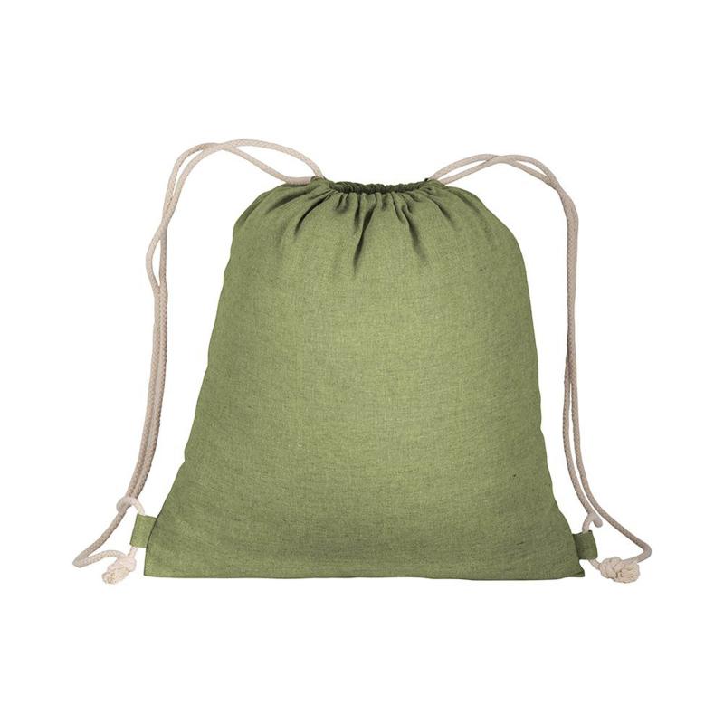 150g/m2 recycled cotton drawstring backpack