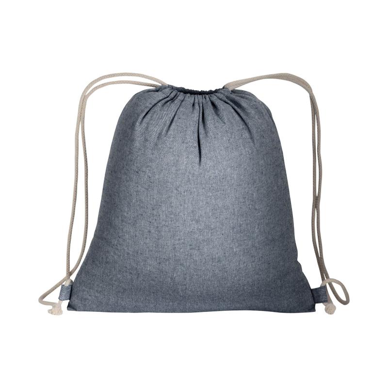150g/m2 recycled cotton drawstring backpack