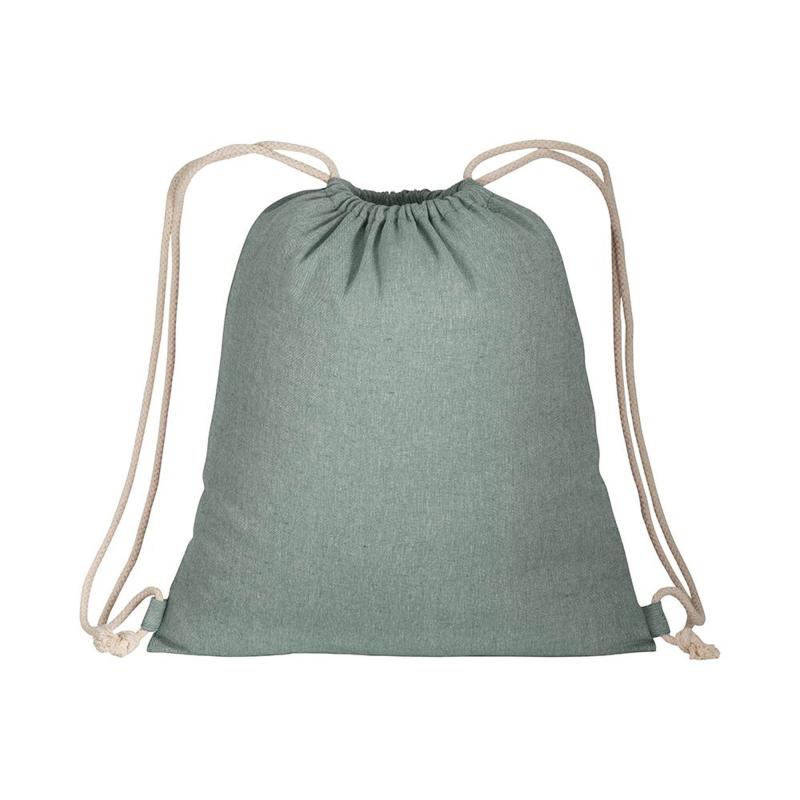 150g/m2 recycled cotton drawstring backpack