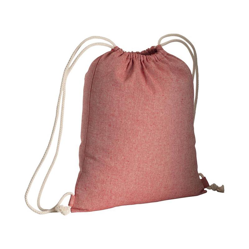 150g/m2 recycled cotton drawstring backpack