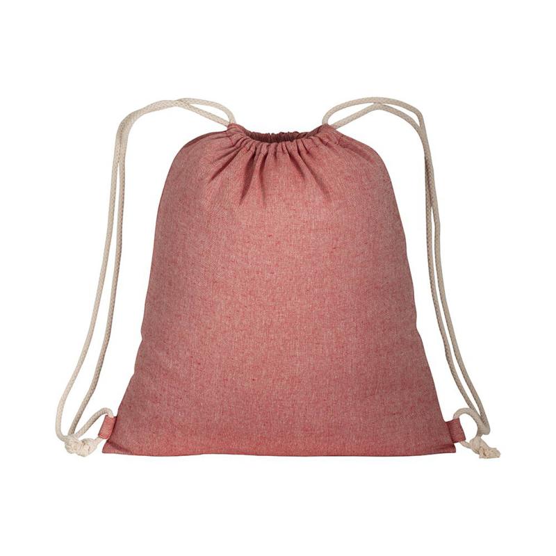 150g/m2 recycled cotton drawstring backpack