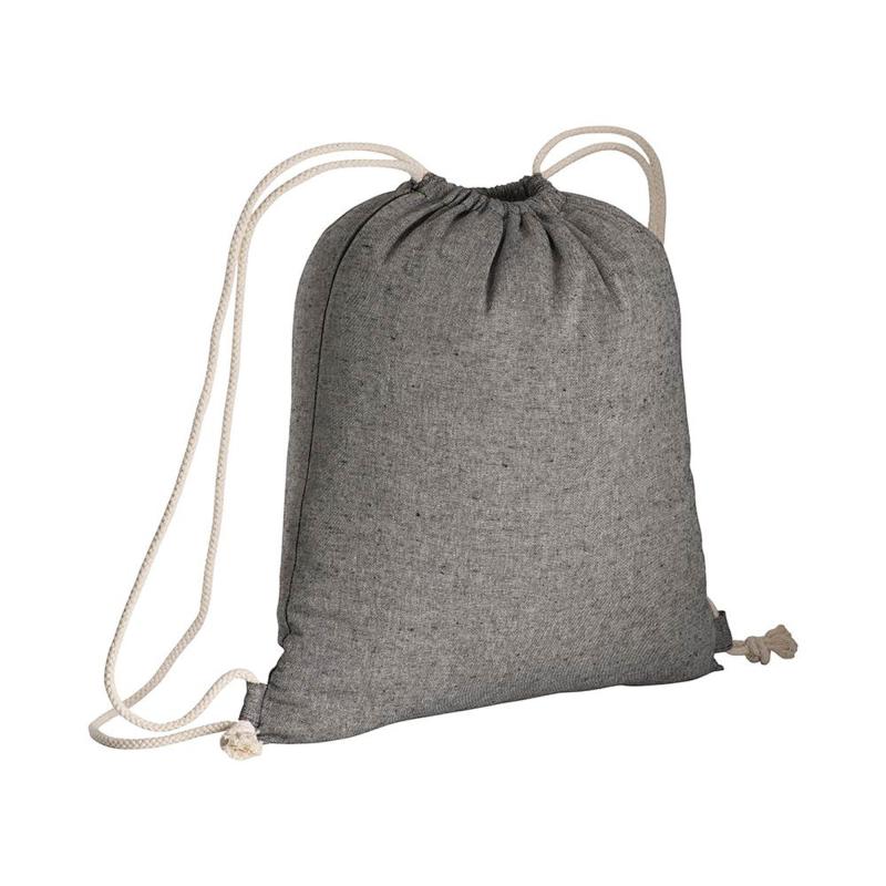 150g/m2 recycled cotton drawstring backpack