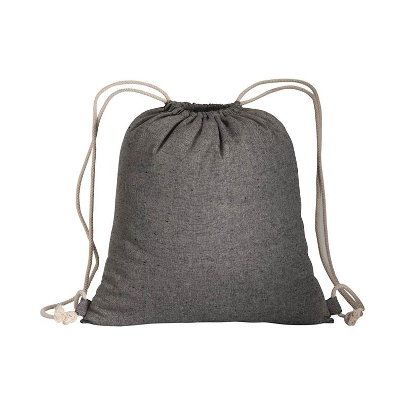 150g/m2 recycled cotton drawstring backpack