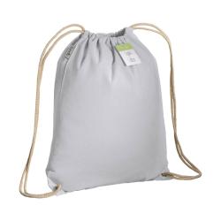 Organic cotton drawstring bag with reinforced corners