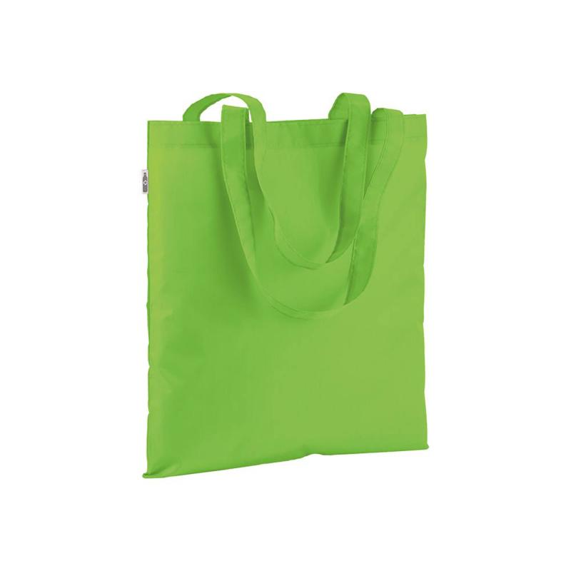 210T RPET shopping bag, long handles