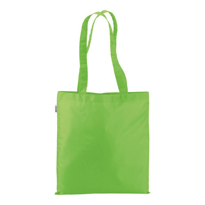 210T RPET shopping bag, long handles