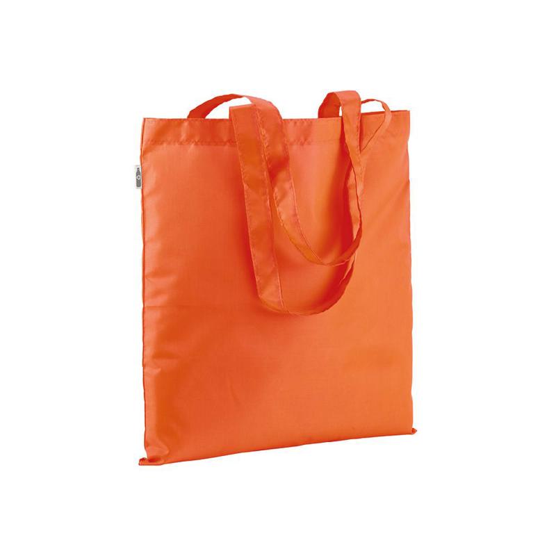 210T RPET shopping bag, long handles