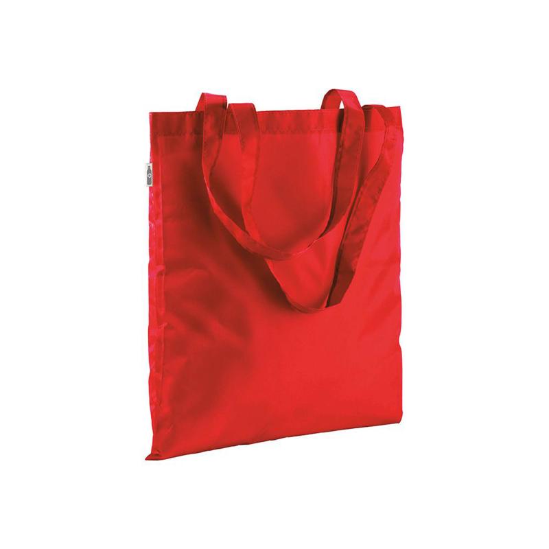210T RPET shopping bag, long handles