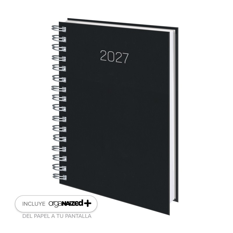 D08-Dietario Base Wire'o 58-Premium C01-Negro (0D0858C01)