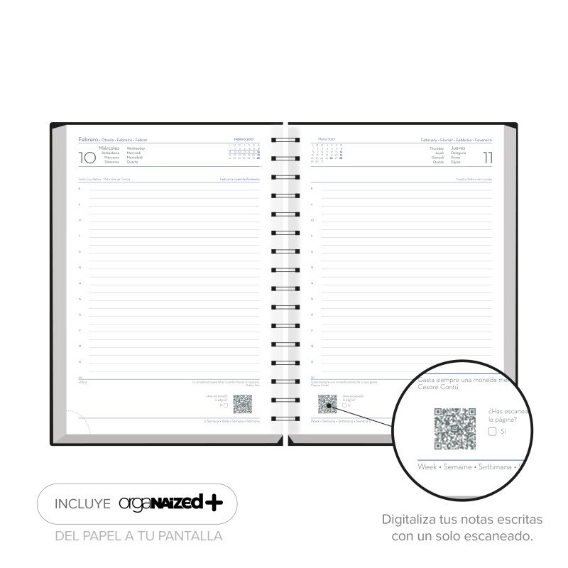 D08-Dietario Base Wire'o 58-Premium 179-Verde (0D0858179)