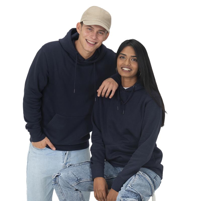 Sudadera con capucha unisex en algodón orgánico y poliéster reciclado de 280 g/m2