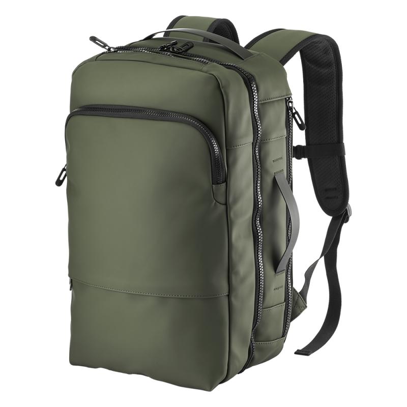 Mochila/maleta de viaje con compartimento para portátil (15") en PU suave