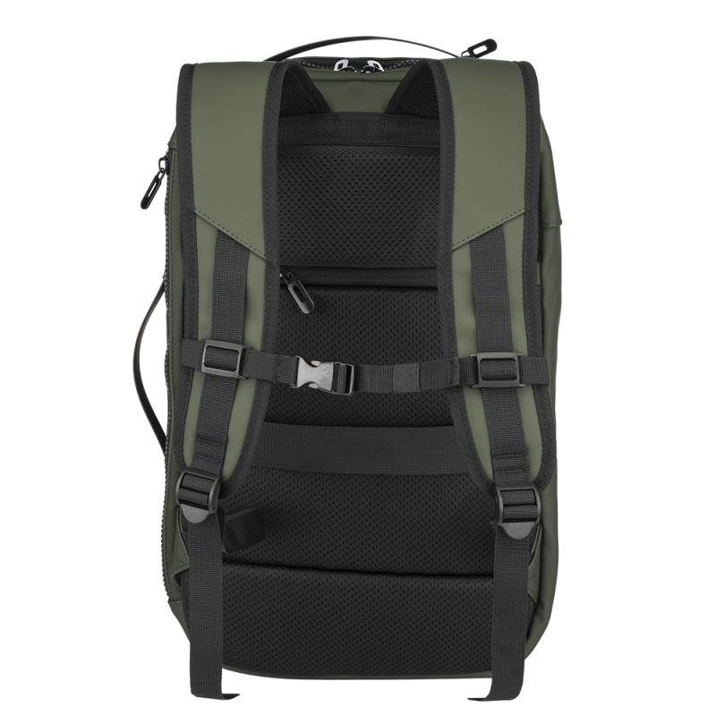 Mochila/maleta de viaje con compartimento para portátil (15") en PU suave