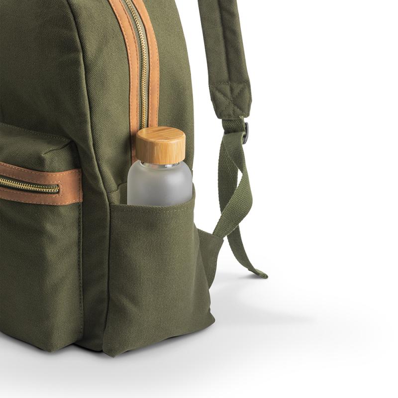 Mochila de lona reciclada con compartimento acolchado para el portátil