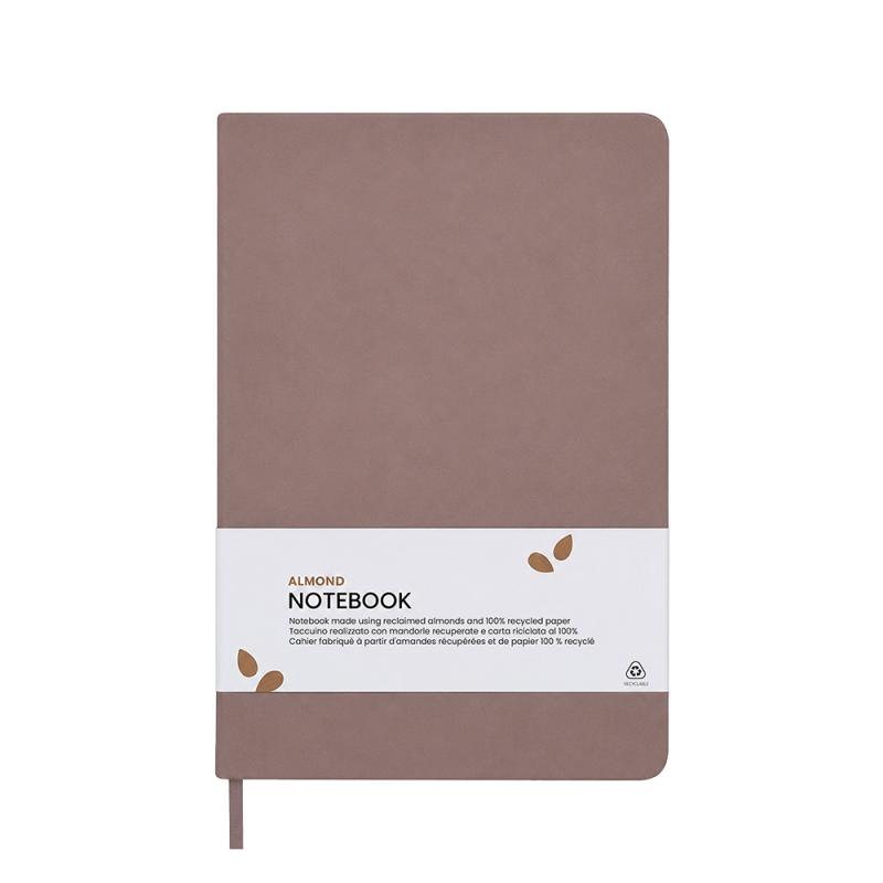 Cuaderno con cubierta de residuos de frutas y cierre elástico
