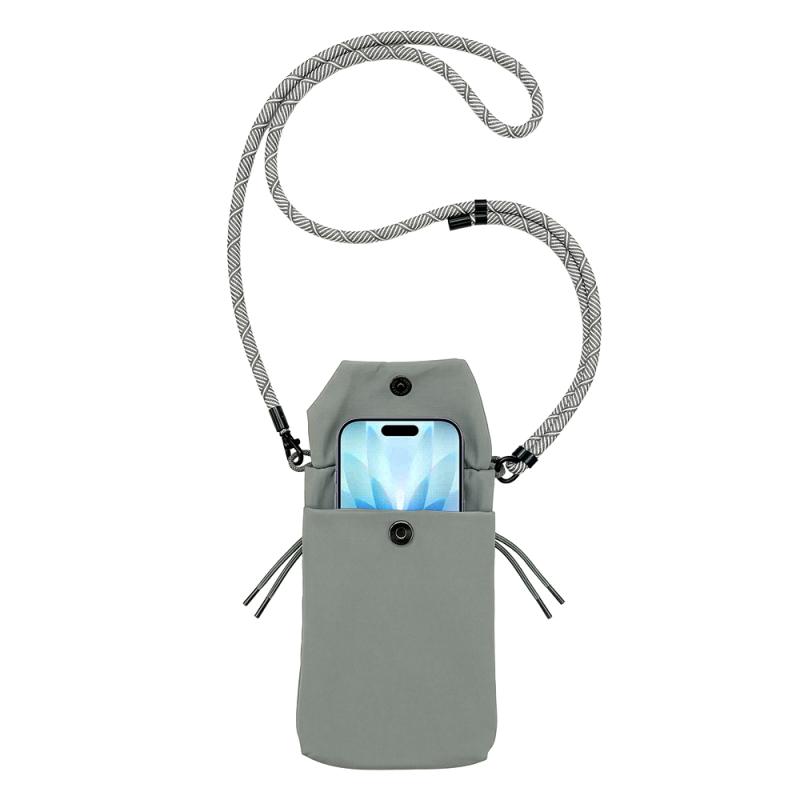Bolso bandolera para smartphone en poliéster ripstop 70D