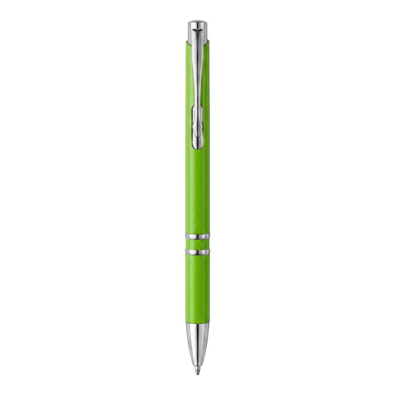 Boligrafo retractil de ABS. Clip y detalles cromados