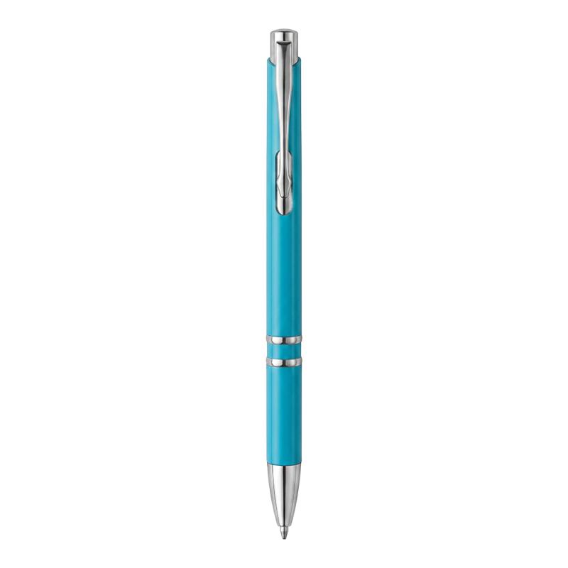 Boligrafo retractil de ABS. Clip y detalles cromados