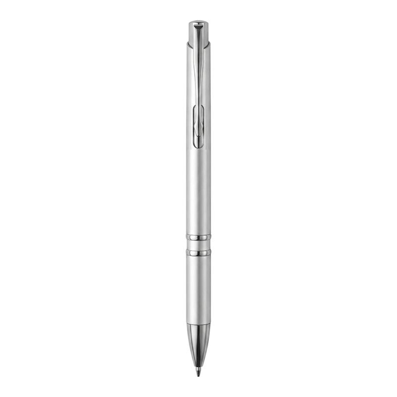 Boligrafo retractil de ABS. Clip y detalles cromados