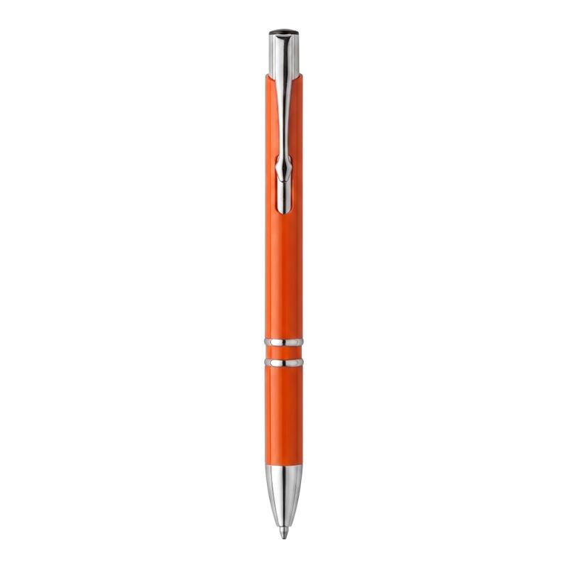 Boligrafo retractil de ABS. Clip y detalles cromados